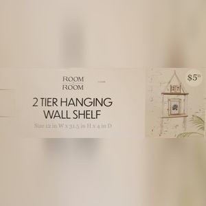 2-tier Hanging Wall Shelf